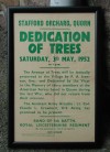  Dedication of Lime Trees, 3rd May 1952 
