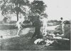 Boys playing in the River Soar