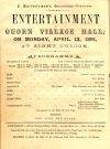  Quorn Village Hall Poster 1891 