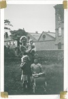  Family in garden of Brook House, Quorn 1950-51 