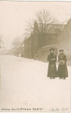  Postcard of Quorn High Street with the Banks cottages beyond 