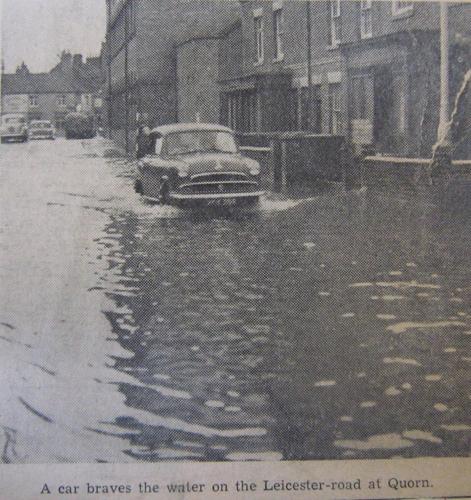 Heavy flooding in the Loughborough District - 1960