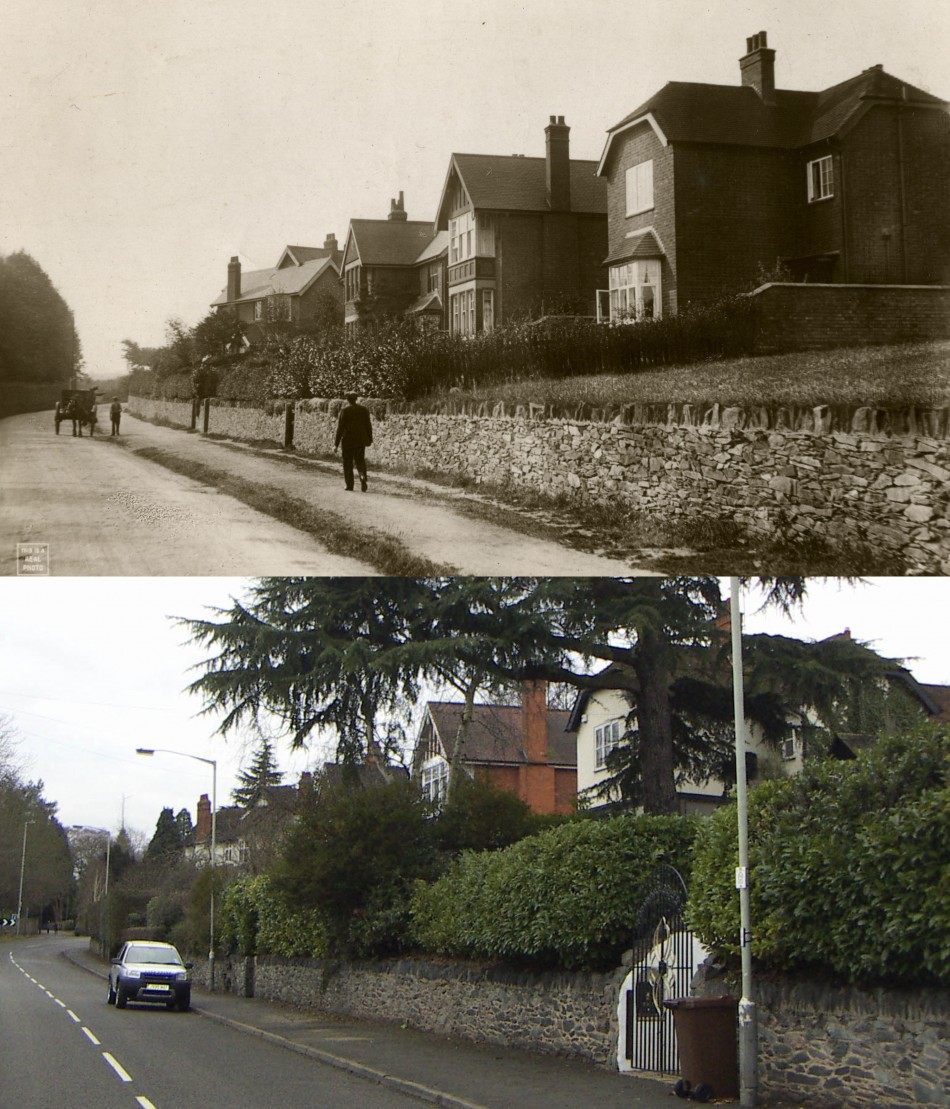 Chaveney Road � then and now, 1919 and 2011