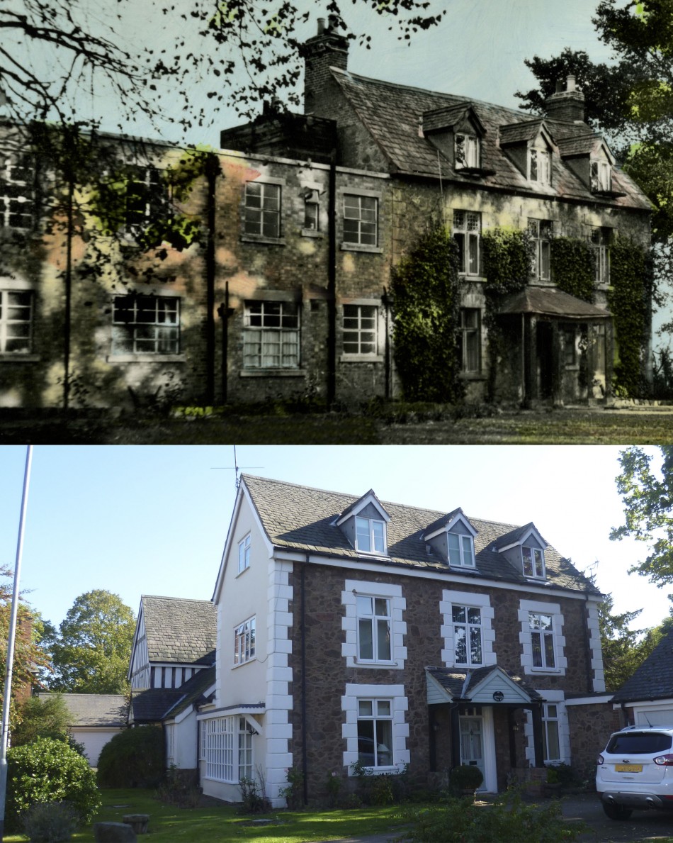 The Dower House, Station Road - then and now