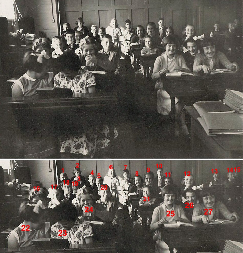 Inside St Bartholomew's Primary School, 1958