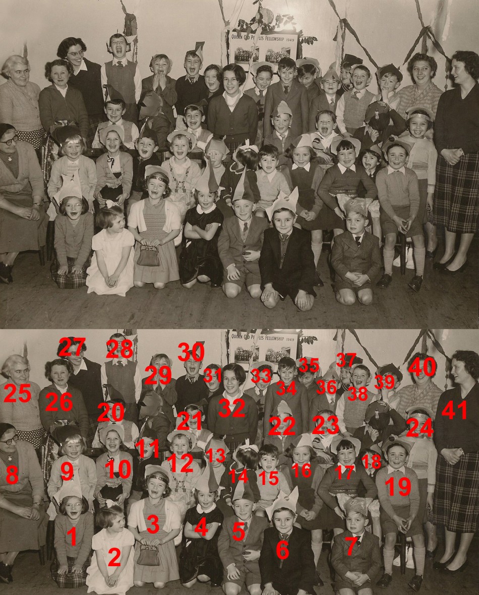 Sunday school Christmas party 1958