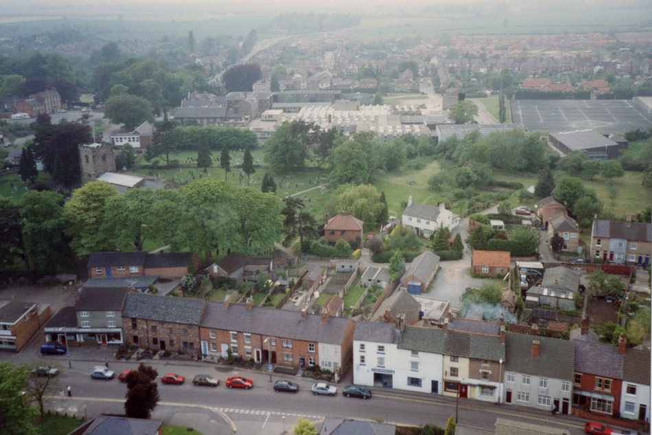 Aerial view of Station Road, Quorn