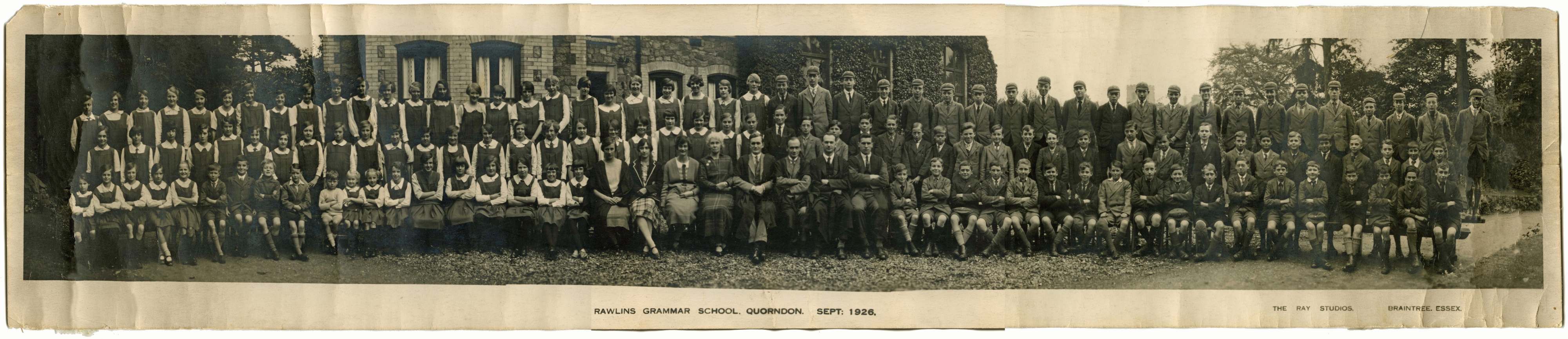 Rawlins School panoramic photograph, 1926