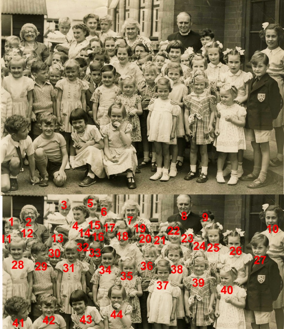 St Bartholomew's Church Sunday School outside the Church Rooms