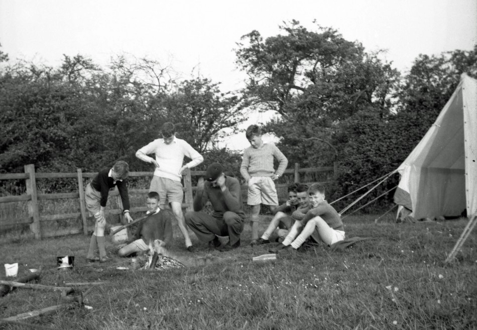 Quorn Scouts camping - autumn 1961
