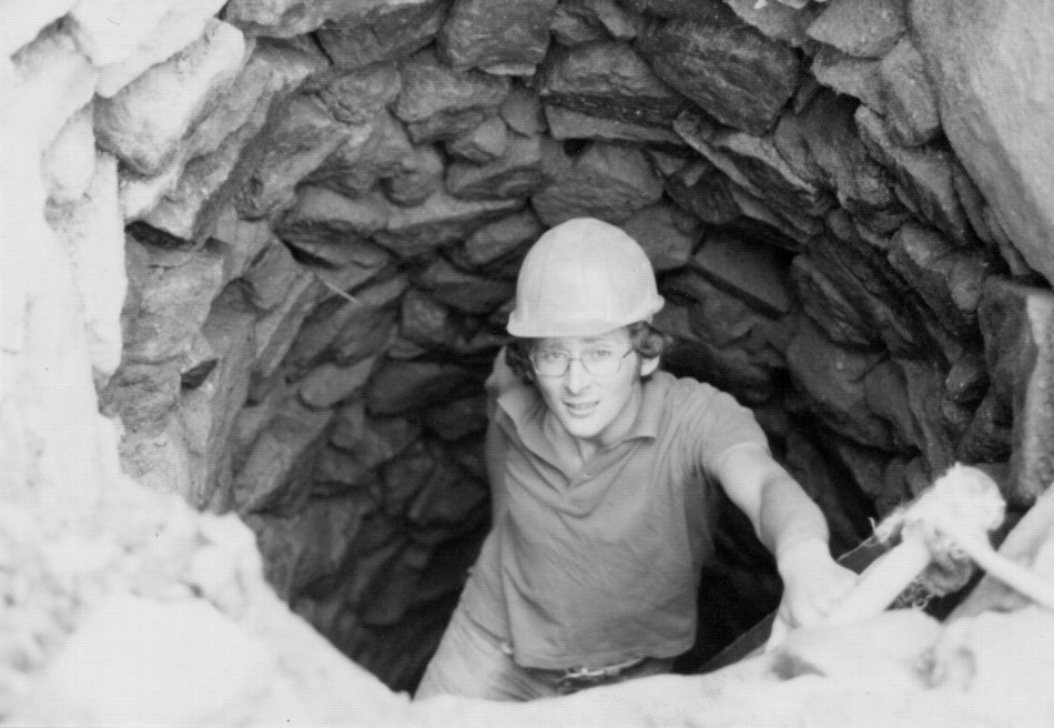 Stone well in Station Road cottage 1976