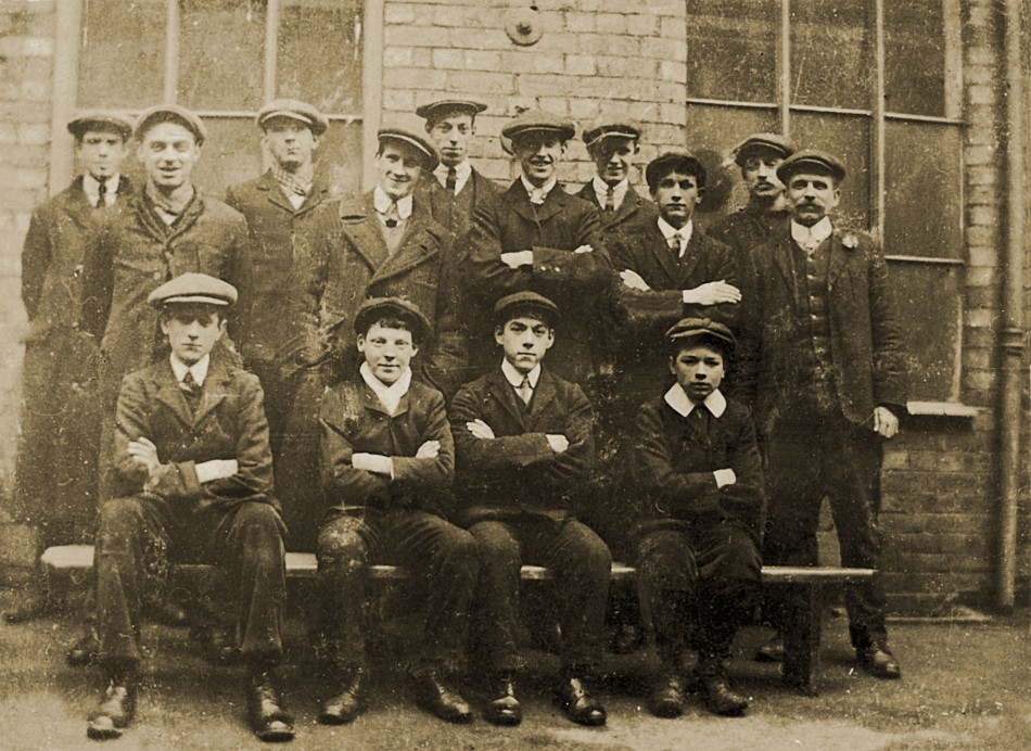 Outside Wright�s factory, Quorn