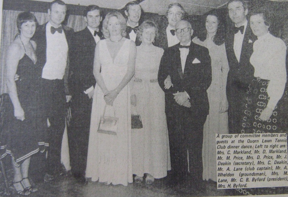Quorn Lawn Tennis Club dinner dance - 1977