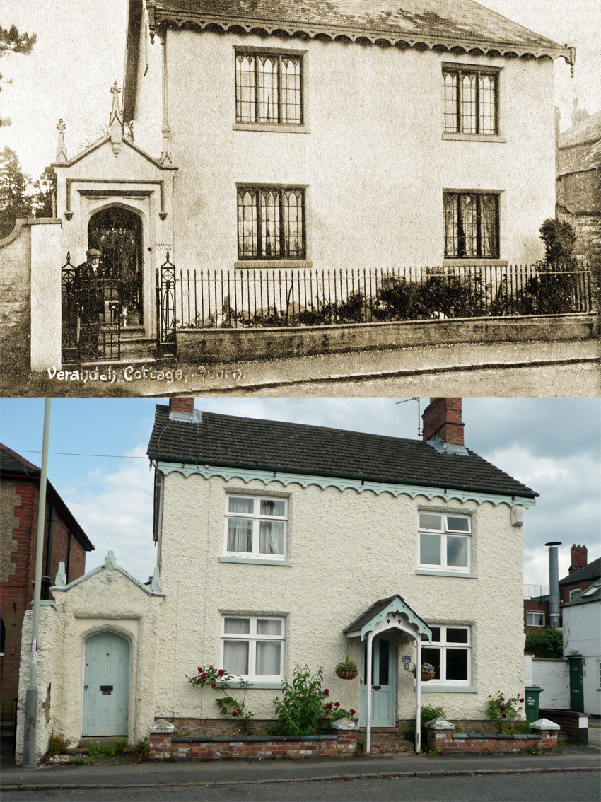 Verandah Cottage, Quorn - then and now