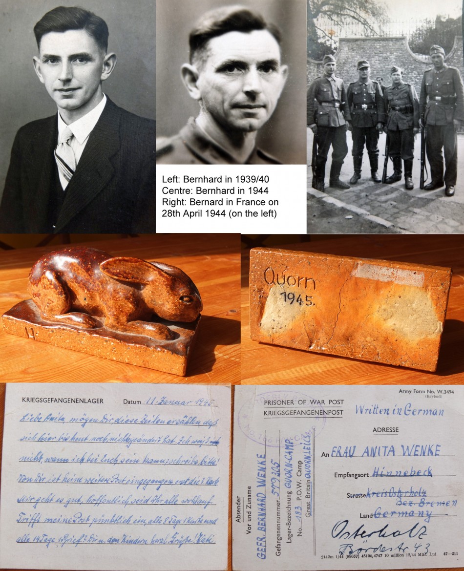 Bernhard Wenke - a German prisoner of war in Quorn