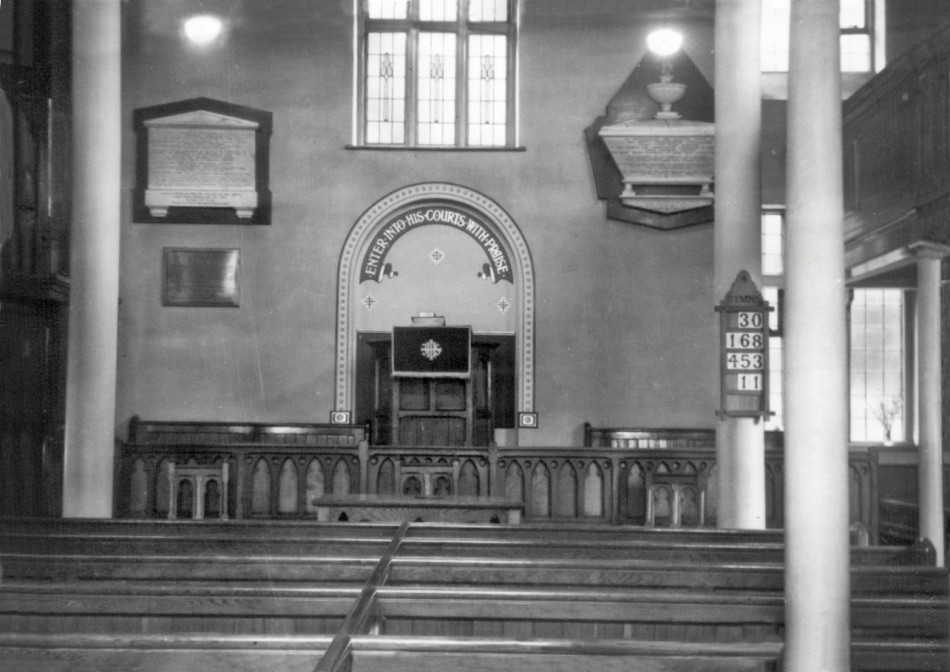 Quorn Baptist Church � Interior, post 1930