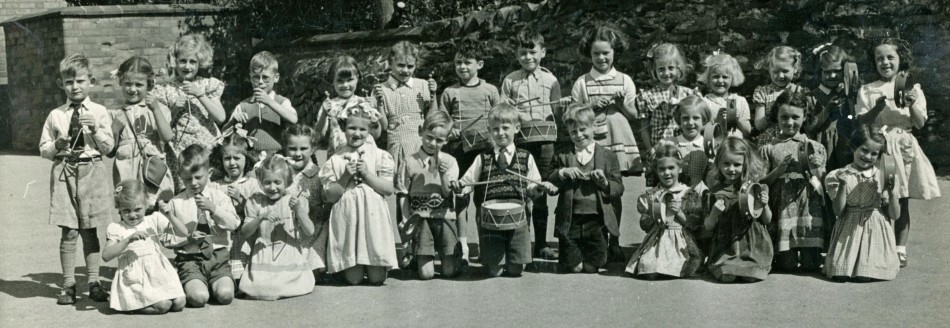 St Barts Primary School orchestra, 1952-53