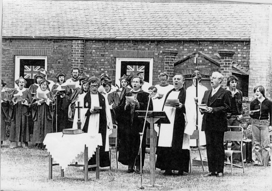 Outdoor Service on Stafford Orchard 1970s