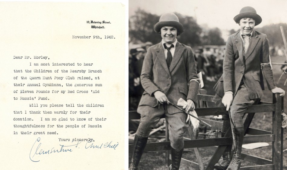 Quorn Hunt Pony Club letter, 1942