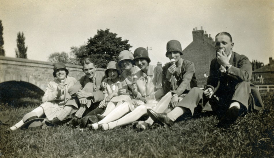 Enjoying the sunshine! Quorn 1920s