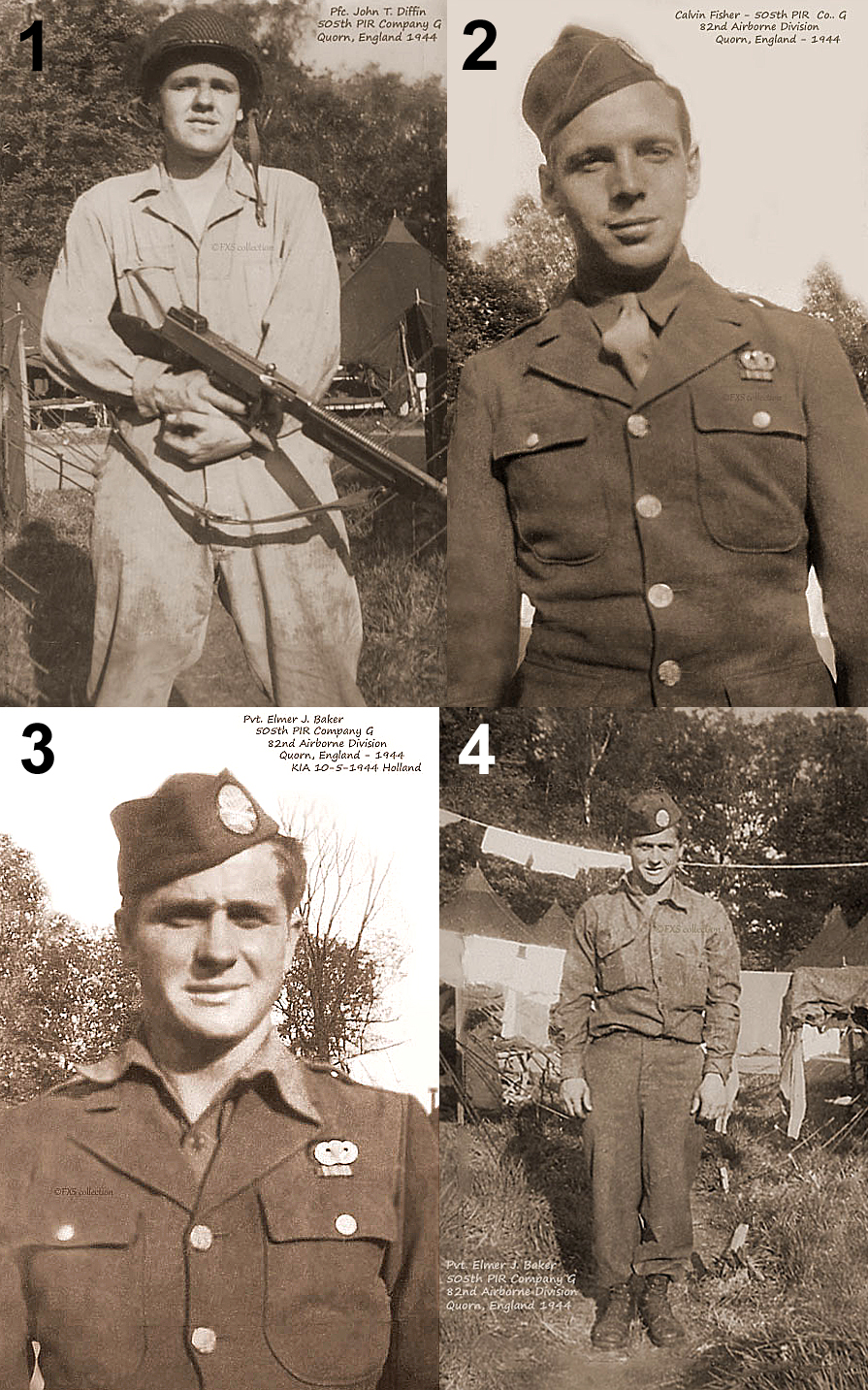 82nd Airborne Paratroopers at Quorn Camp 1944