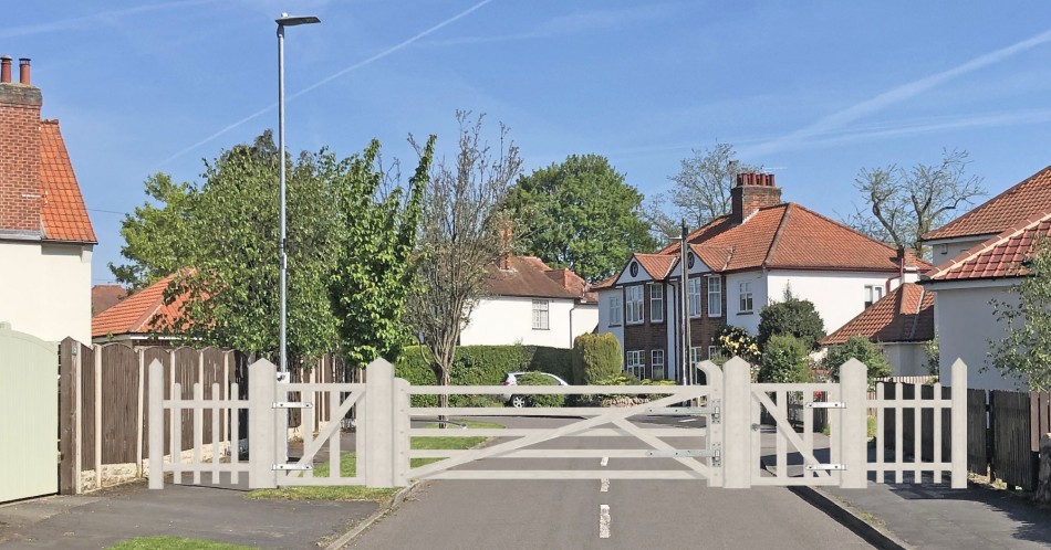 Elms Drive gates