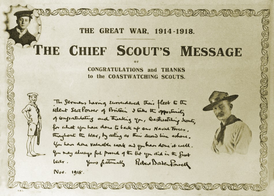 Quorn Scouts in WW1