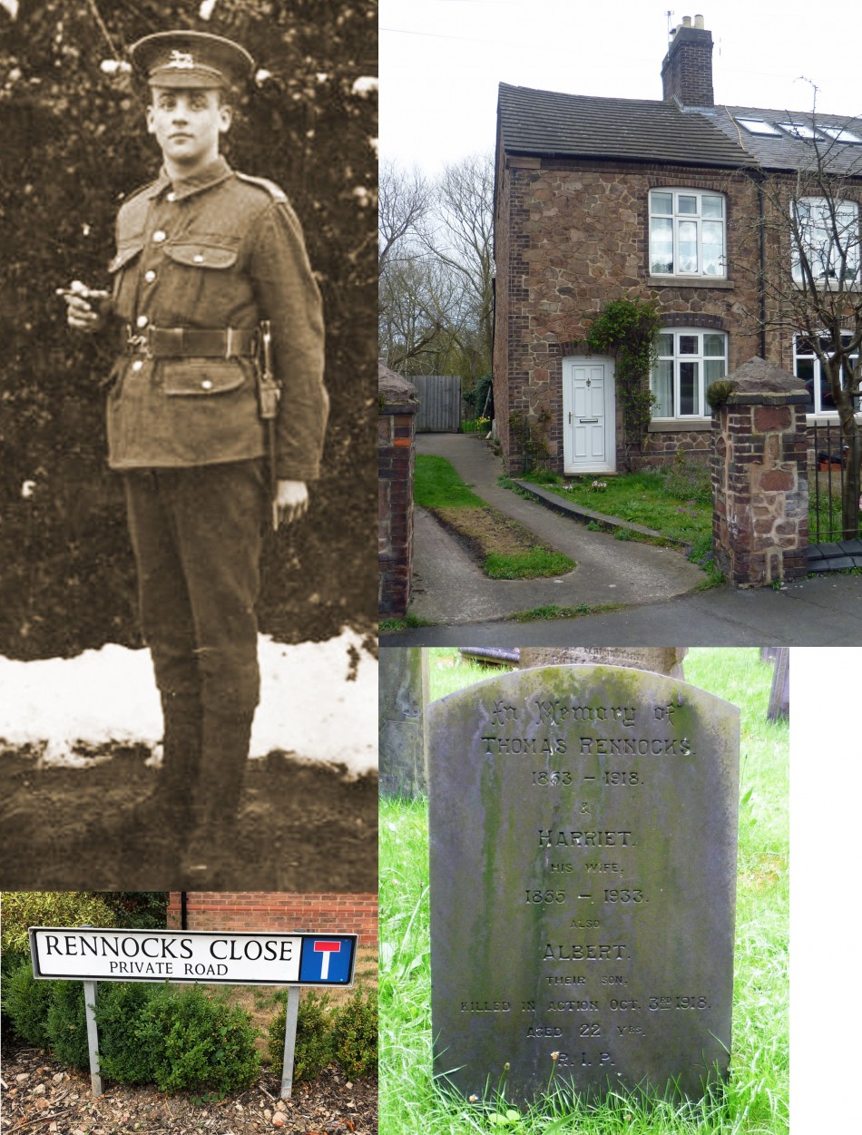 Quorn WW1 Roll of Honour - Albert Edward Rennocks