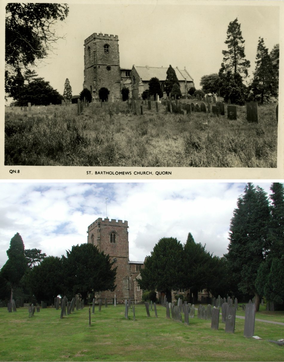 St. Bartholomew's Church - then and now