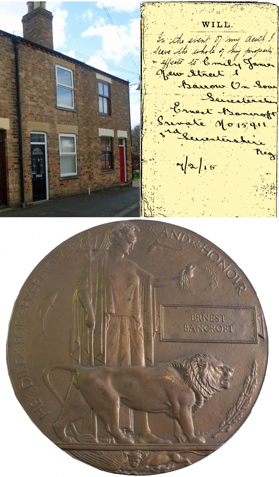 Quorn WW1 Roll of Honour - Ernest Bancroft