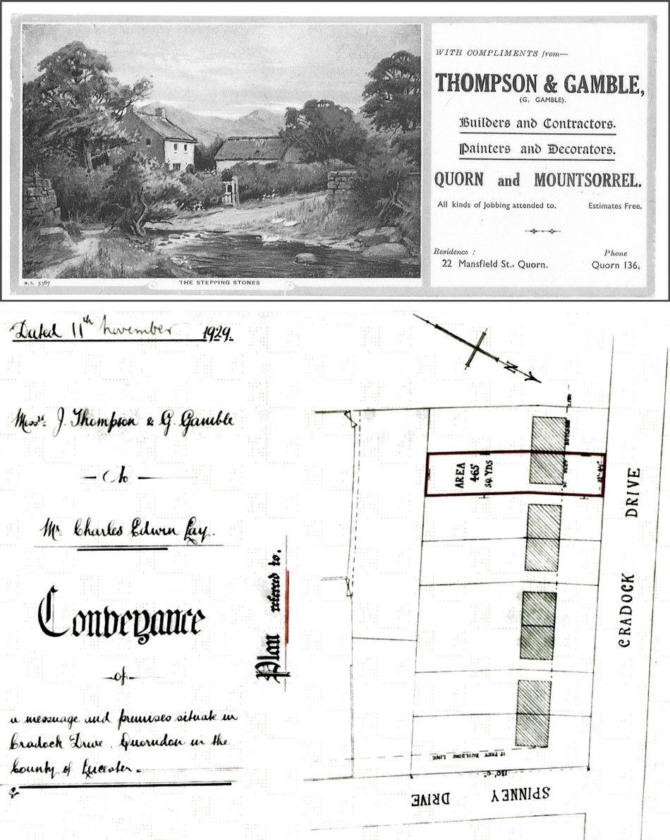 Thompson and Gamble, builders of the Cradock Drive housing development