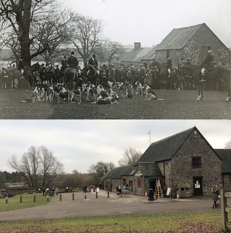 Quorn Hunt at Bradgate Park � Then and now