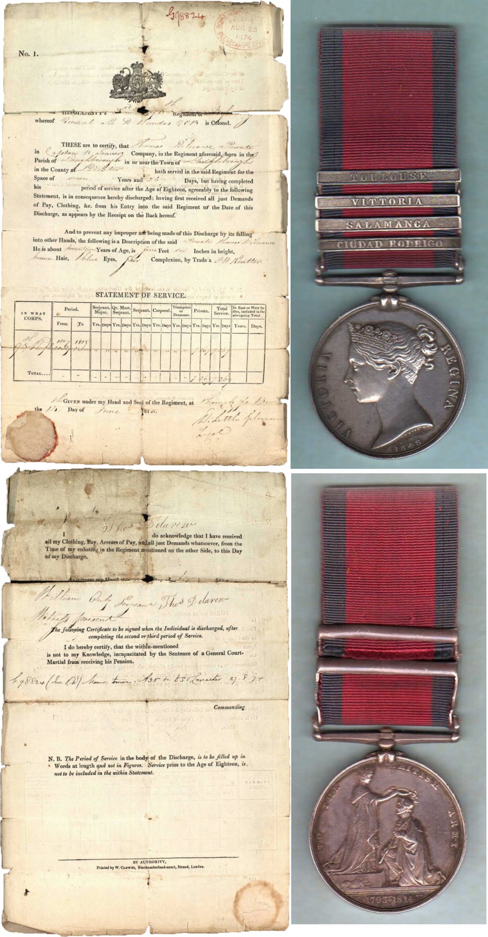 Thomas Delarue from Quorn, 1791 to 1878