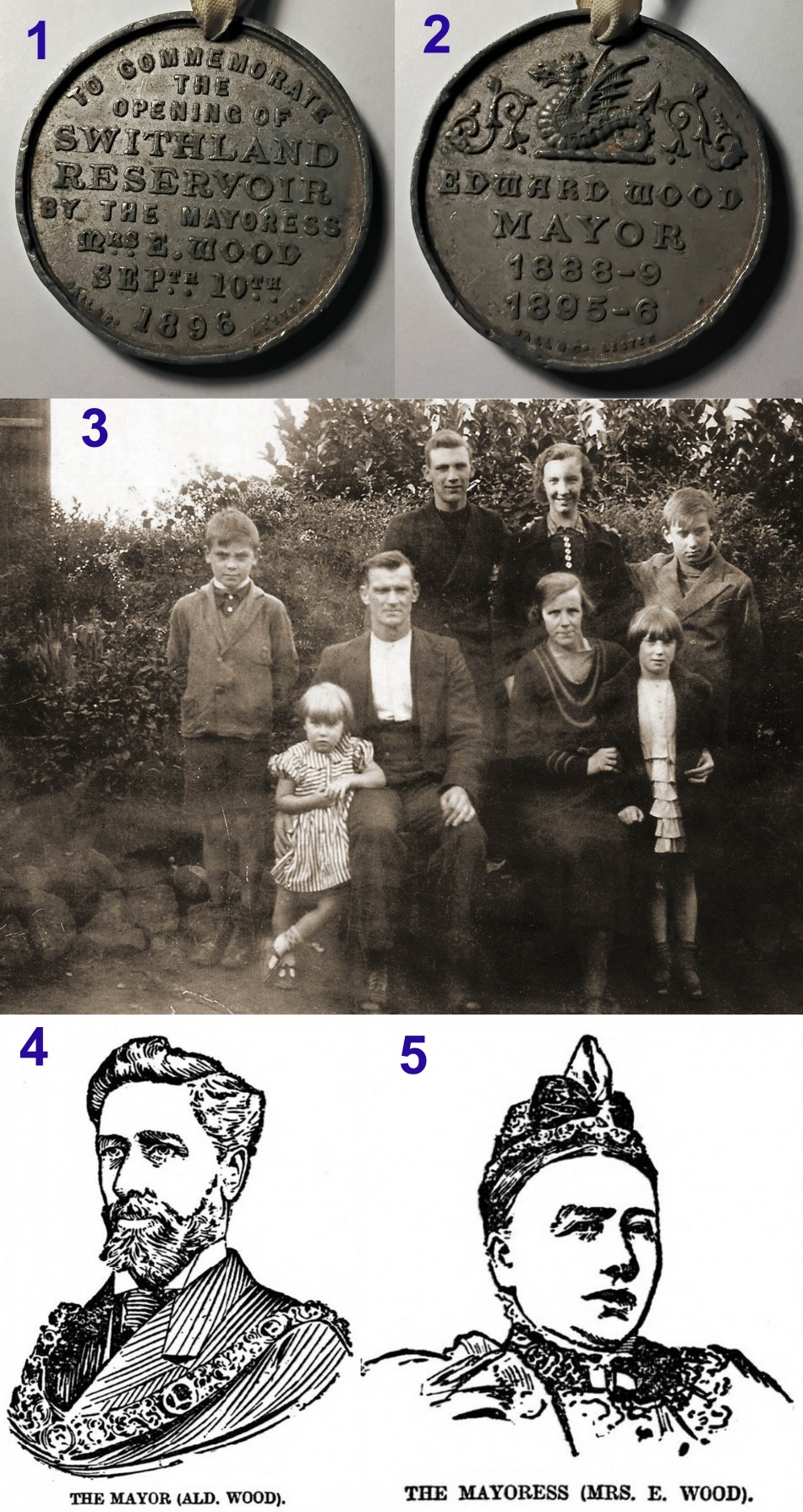 Medal re opening of Swithland Reservoir, Sept 1896