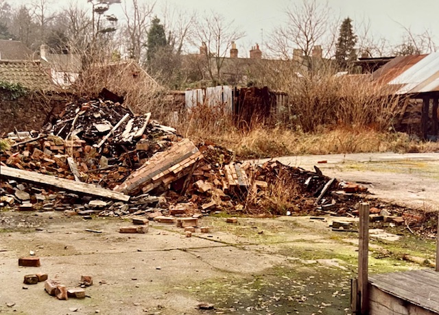 Facers Timber Yard, fire 1985