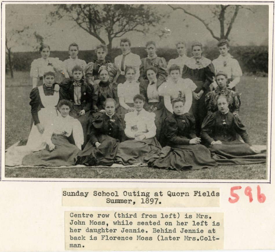 Sunday School outing at Quorn Fields Farm 1897