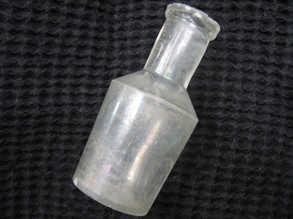 Antique glass bottle