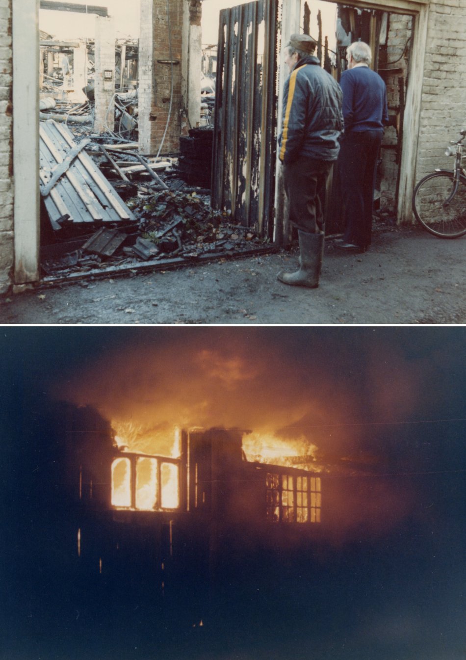 Fire at Facer's Timber Yard, Quorn 1985