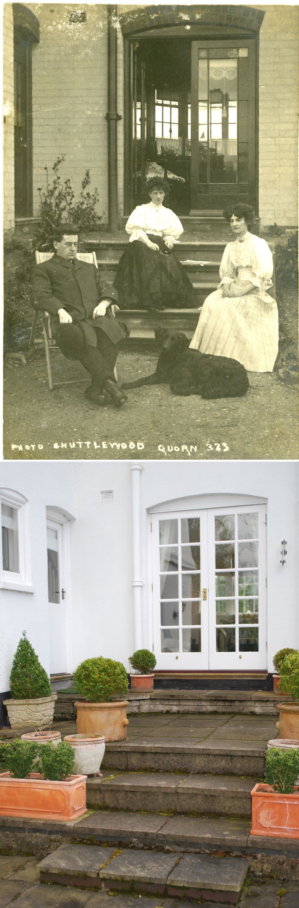 Chaveney Road, Quorn - then and now