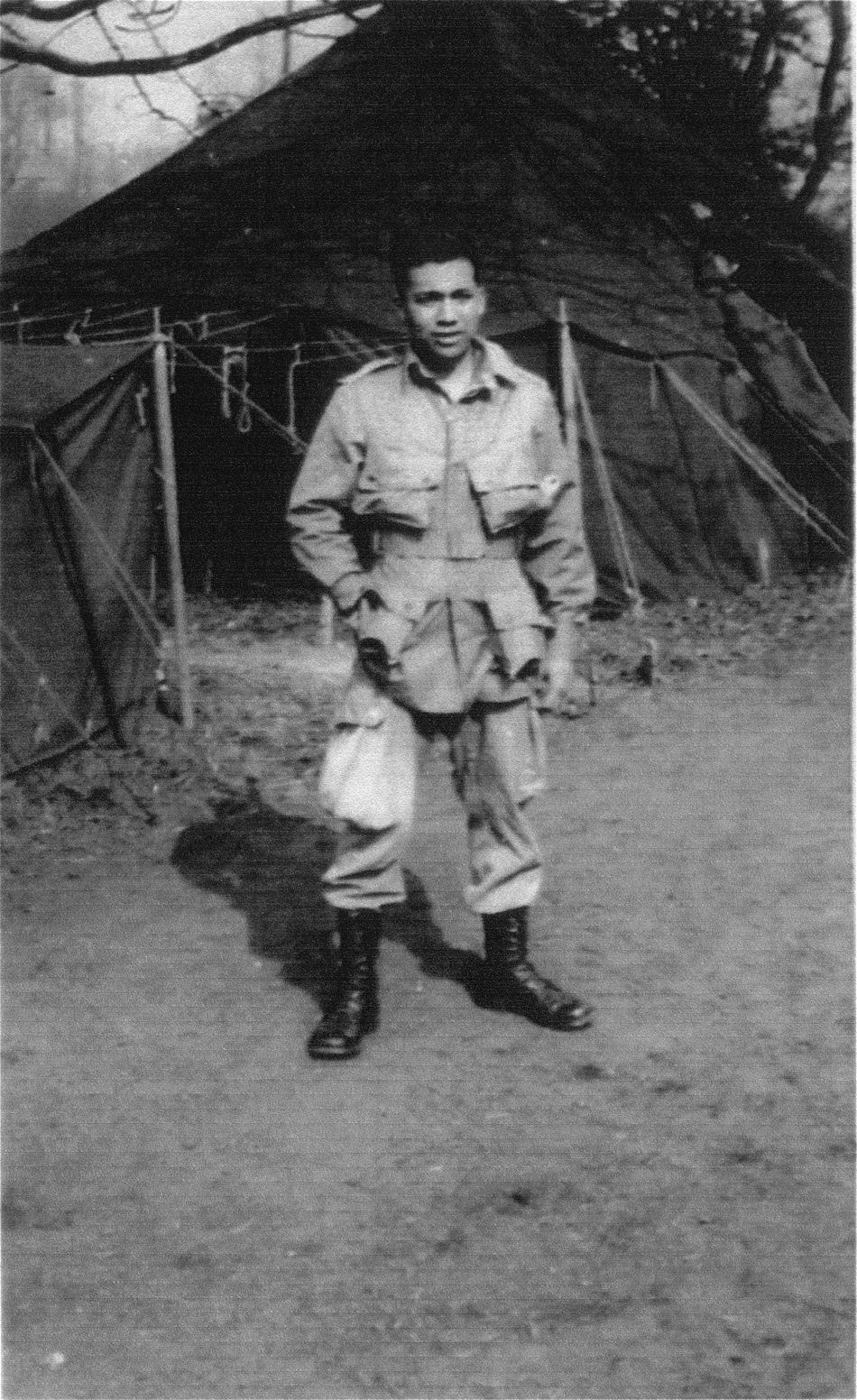 US soldier Richard A Vargas, Camp Quorn 1944