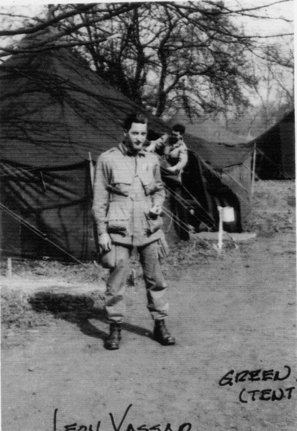 US soldier Private Leon Vassar, Camp Quorn 1944