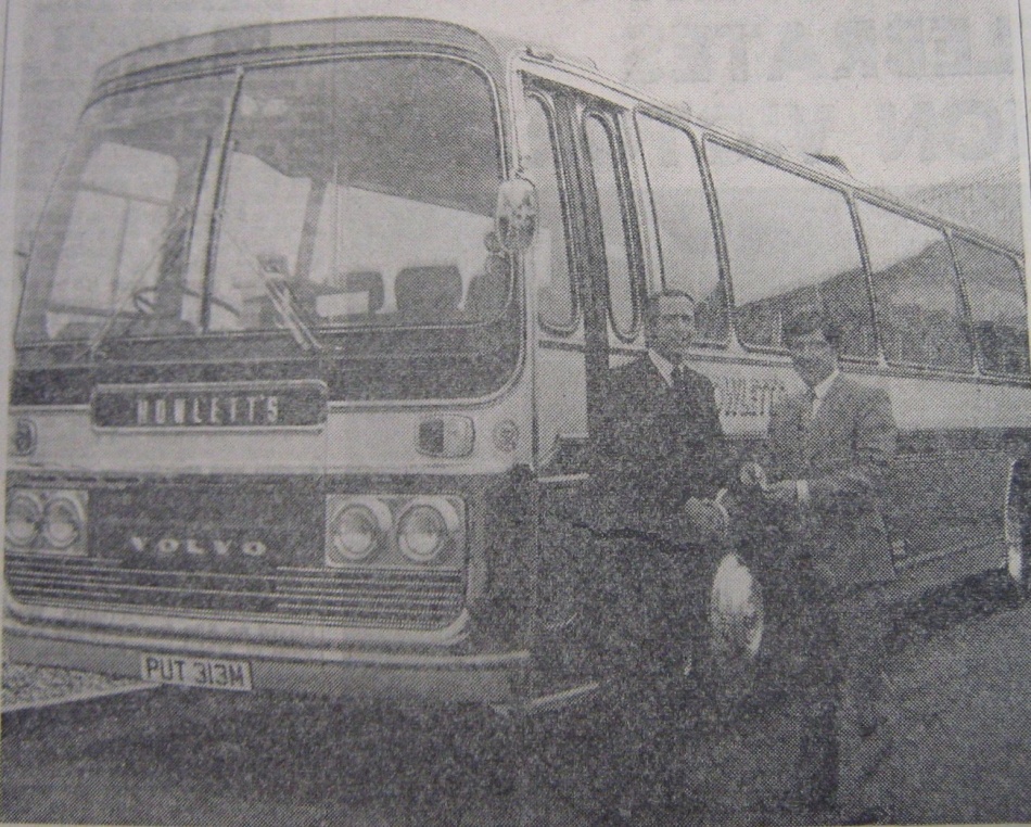 Volvo coach for Howlett and Son 1974