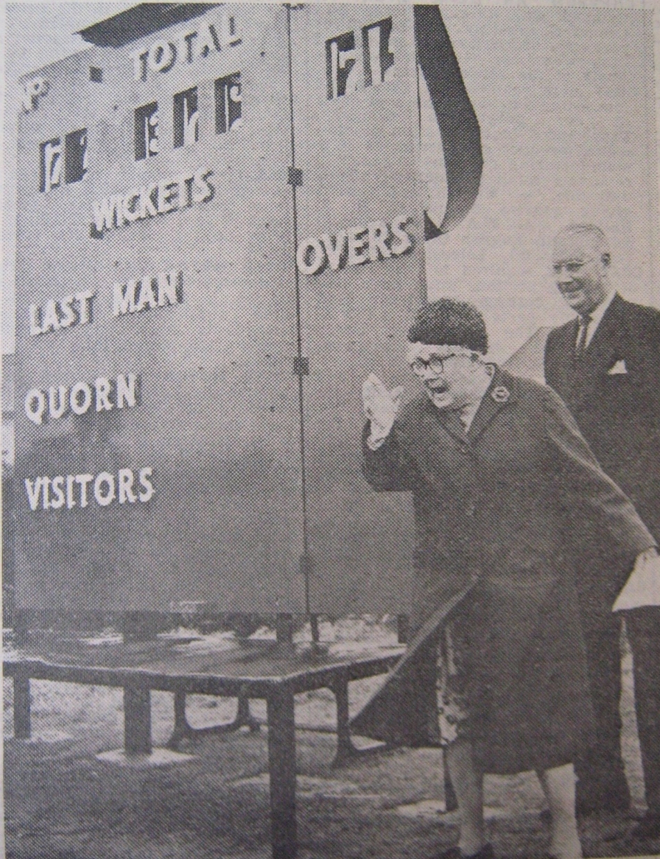 New Scoreboard for Cricket Club 1969